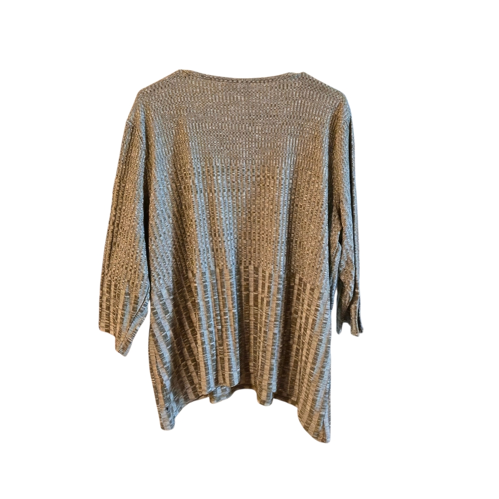 Alfred Dunner‎ Textured Tan Sweater - Picture 8 of 10